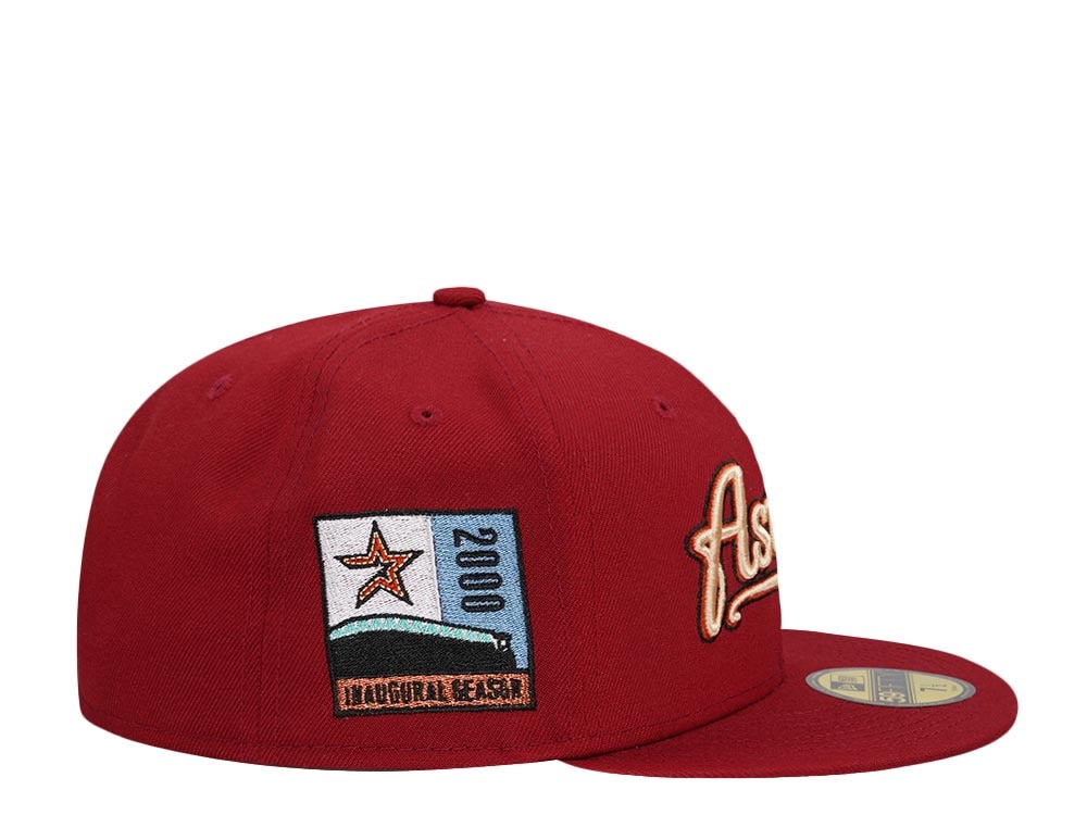 New Era Houston Astros Inaugural Season 2000 Brick Red Classic Edition 59Fifty Fitted Cap