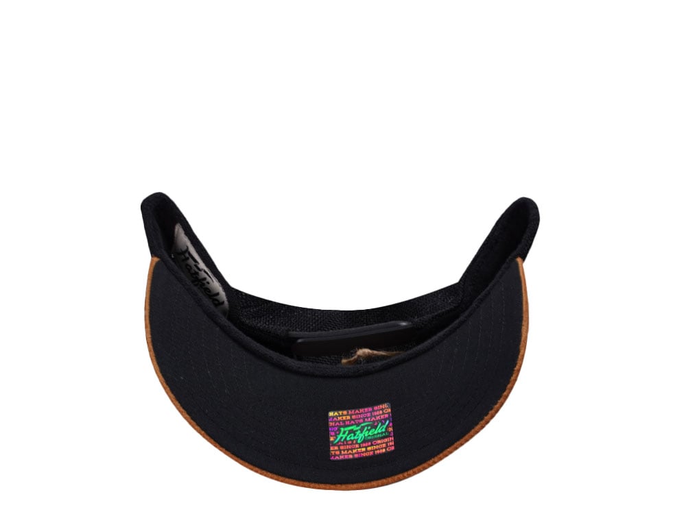 Hatfield Classic Original Black Brown Trucker Snapback Cap