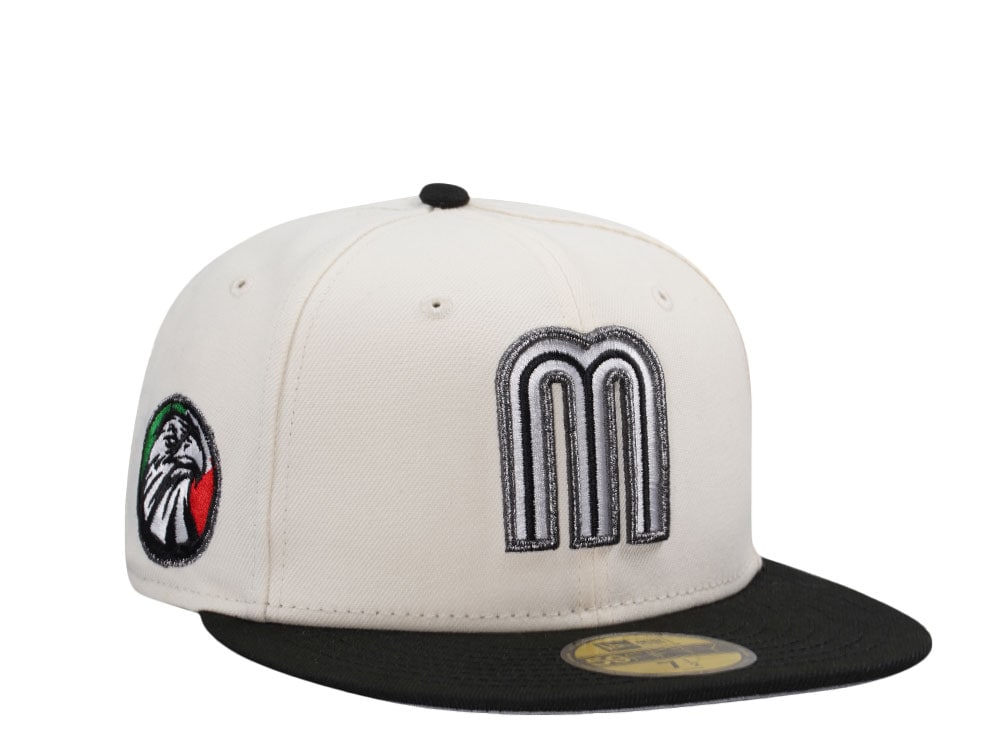New Era Mexico Metallic Chrome Two Tone Edition 59Fifty Fitted Cap