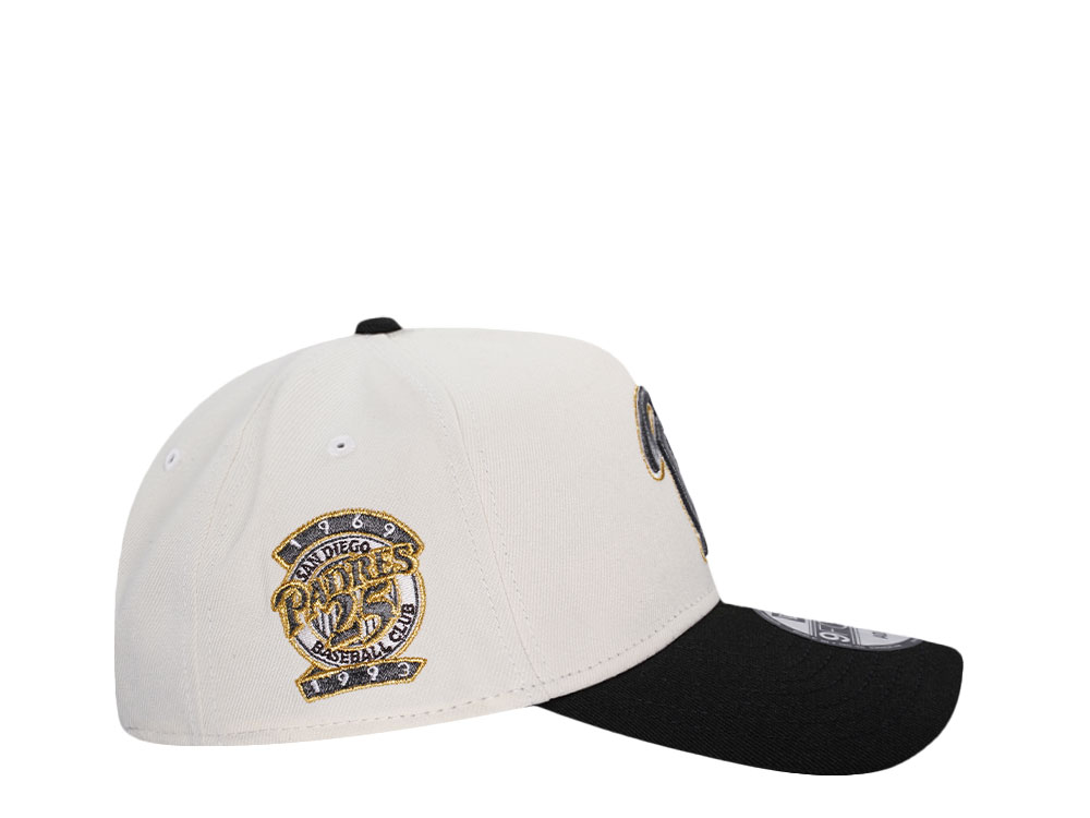 New Era San Diego Padres 25th Anniversary Chrome Two Tone Edition 9Forty A Frame Snapback Cap