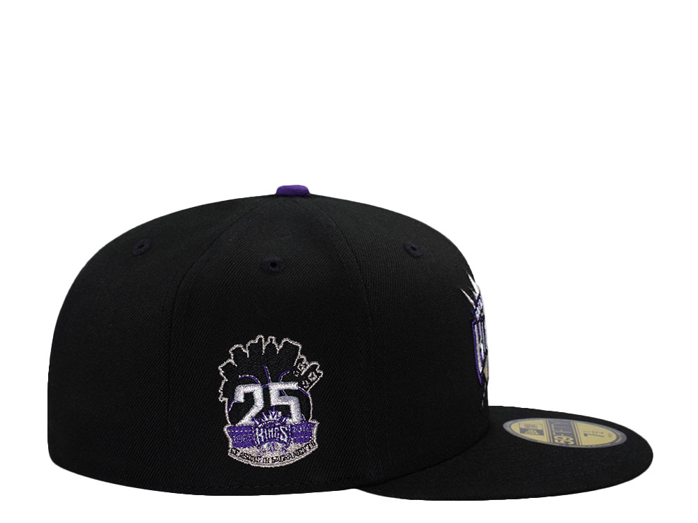 New Era Sacramento Kings 25th Anniversary Black Prime Edition 59Fifty Fitted Cap
