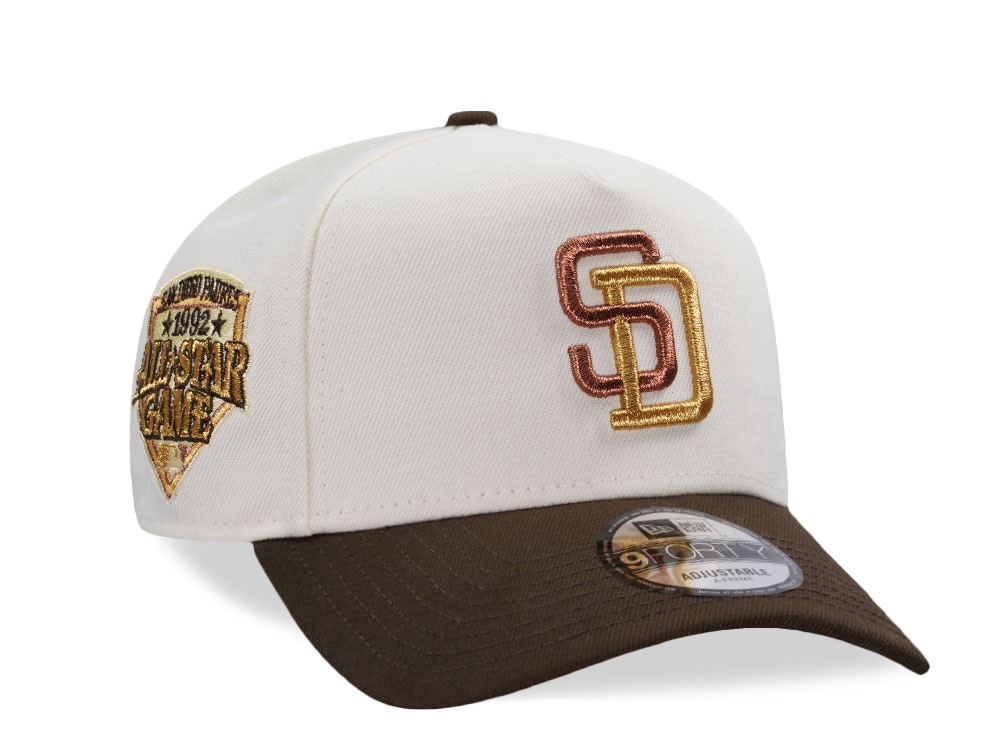 New Era San Diego Padres All Star Game 1992 Chrome Two Tone Edition 9Forty A Frame Snapback Cap