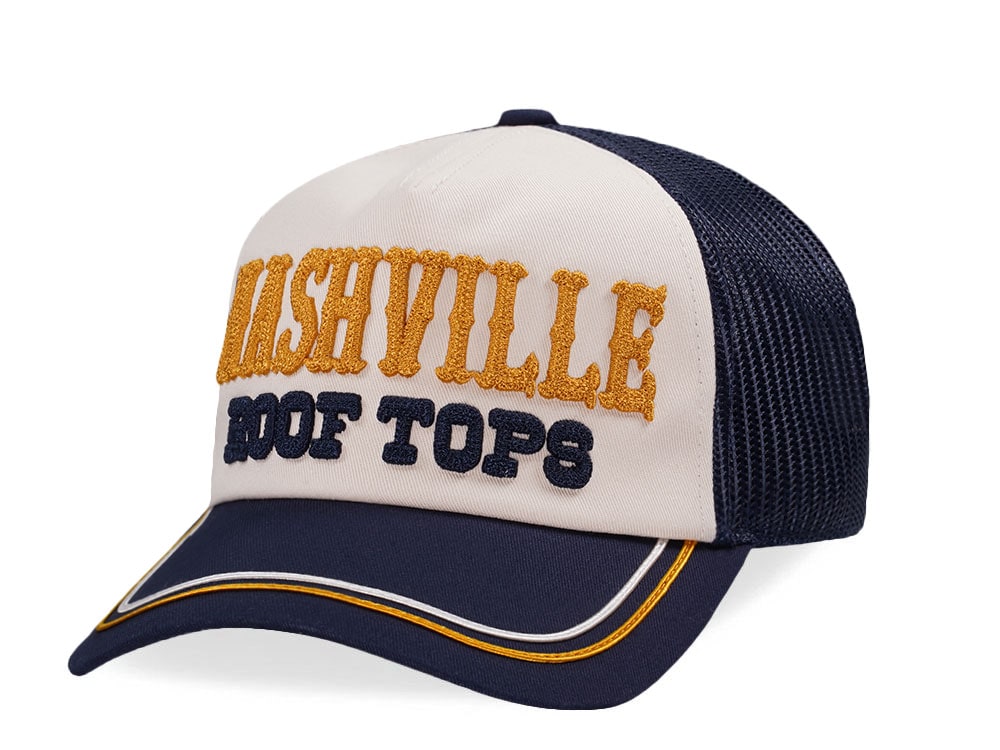 American Needle Nashville Radler Navy Trucker Snapback Cap