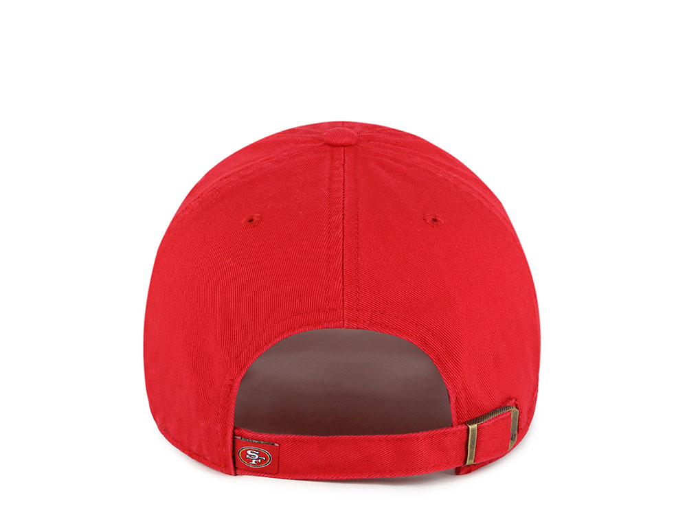 47Brand San Francisco 49ers Red Classic Edition Clean Up Strapback Cap
