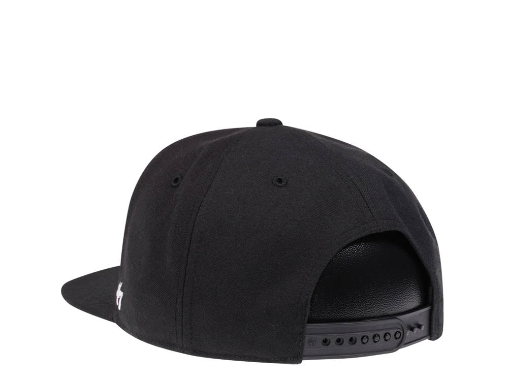 47Brand Chicago Blackhawks No Shot Black Captain Snapback Cap