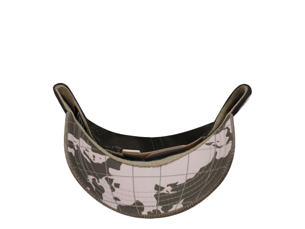 Capslab Superman World Beige Trucker Snapback Cap