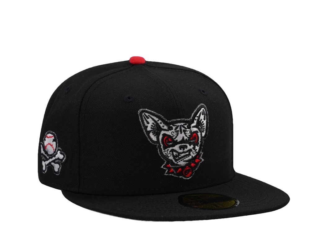 New Era El Paso Chihuahuas Dia De Los Muertos Glow in the Dark Horror Edition 59Fifty Fitted Cap