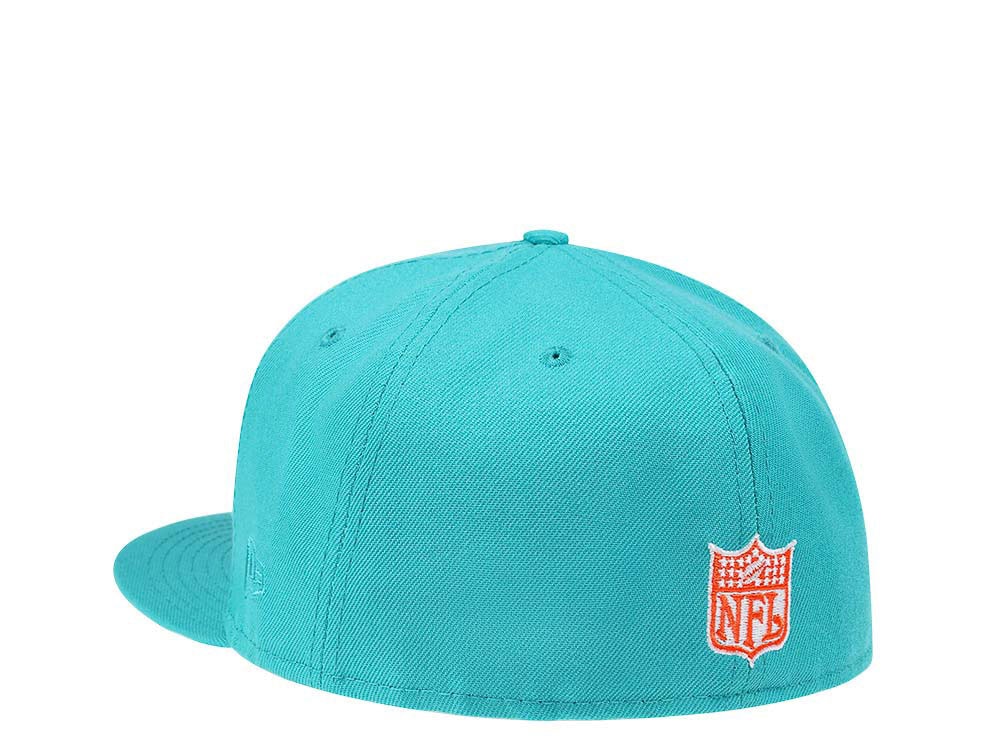 New Era Miami Dolphins Super Bowl XIX Teal and Pink Edition 59Fifty Fitted Cap