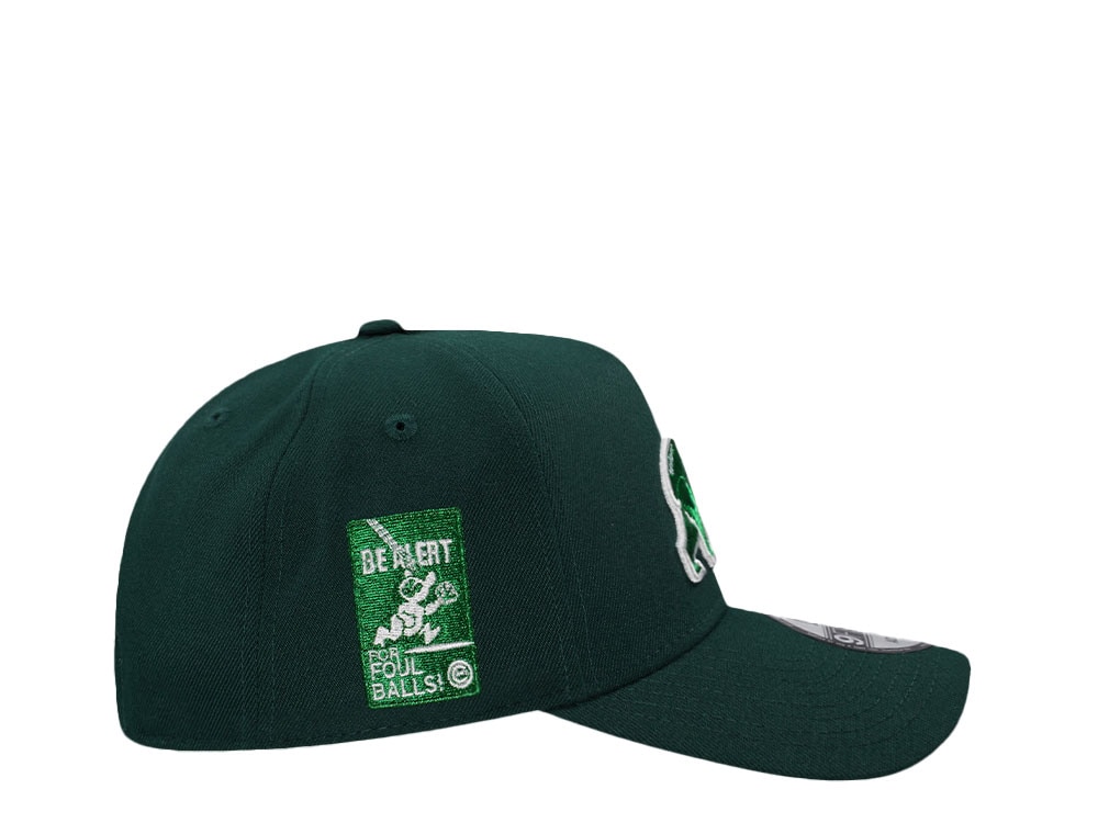 New Era Chicago Cubs Be Alert Green Metallic Edition 9Forty A Frame Snapback Cap