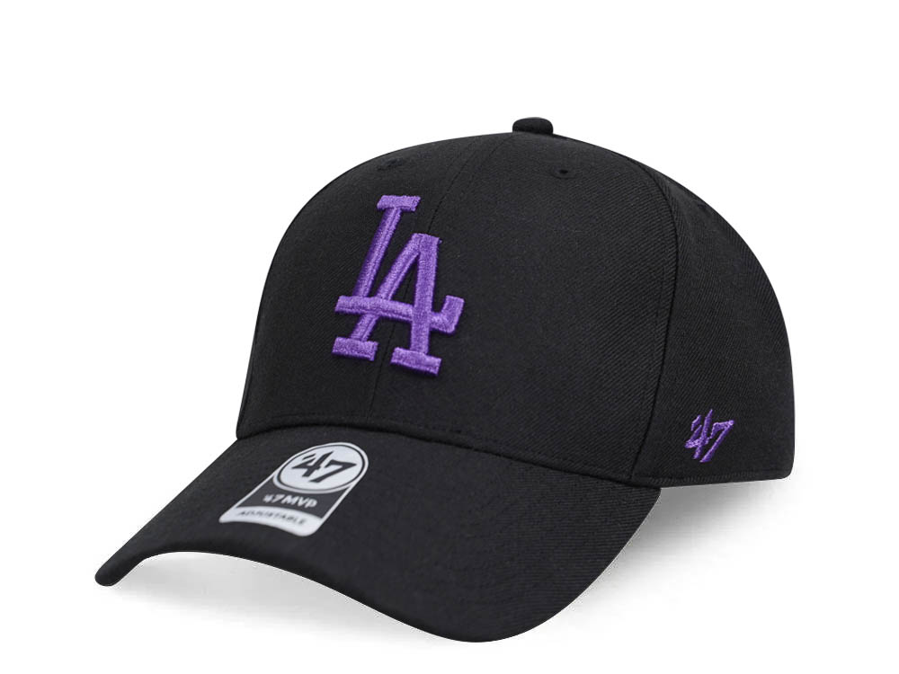 47Brand Los Angeles Dodgers Black MVP Snapback Cap