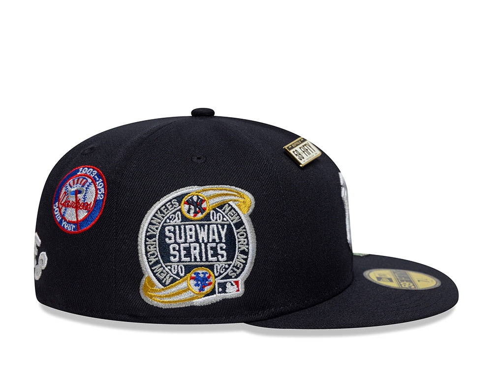 New Era New York Yankees Subway Series Multi Patch Navy Prime Edition 59Fifty Fitted Cap
