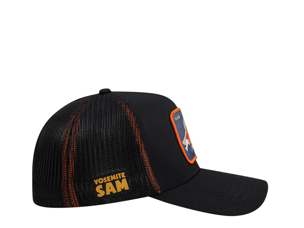 Capslab Looney Tunes Yosemite Sam Black Trucker Snapback Cap