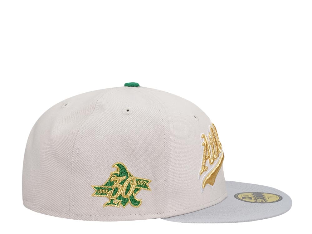 New Era Oakland Athletics 30th Anniversary Sneaky Gold Two Tone Edition 59Fifty Fitted Cap