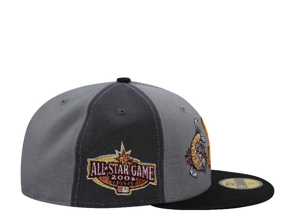 New Era Seattle Mariners All Star Game 2001 Gray Pinwheel Edition 59Fifty Fitted Cap