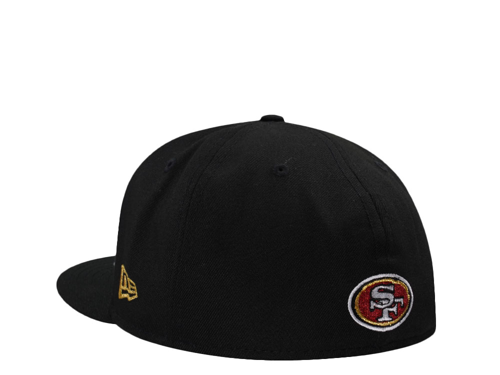New Era San Francisco 49ers 75th Anniversary Black Prime Edition 59Fifty Fitted Cap