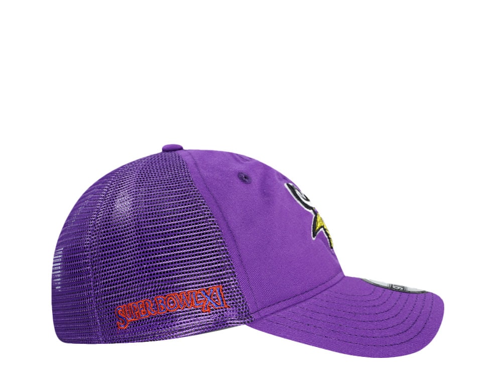 New Era Minnesota Vikings Super Bowl XI Purple Trucker Edition 9Twenty Snapback Cap
