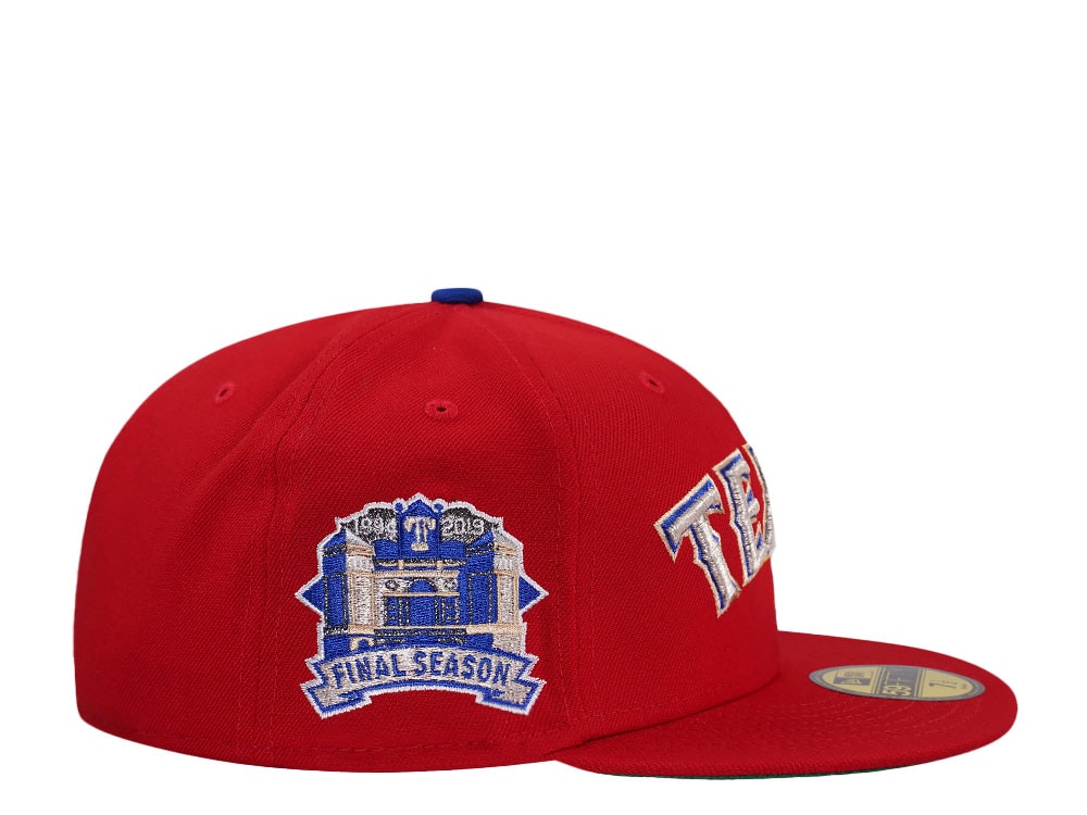New Era Texas Rangers Final Season 2019 Silver Red Edition 59Fifty Fitted Cap
