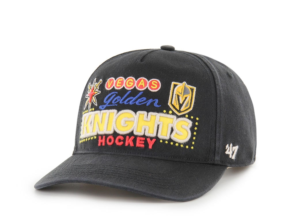47Brand Vegas Golden Knights Black Charlton Edition Hitch Snapback Cap