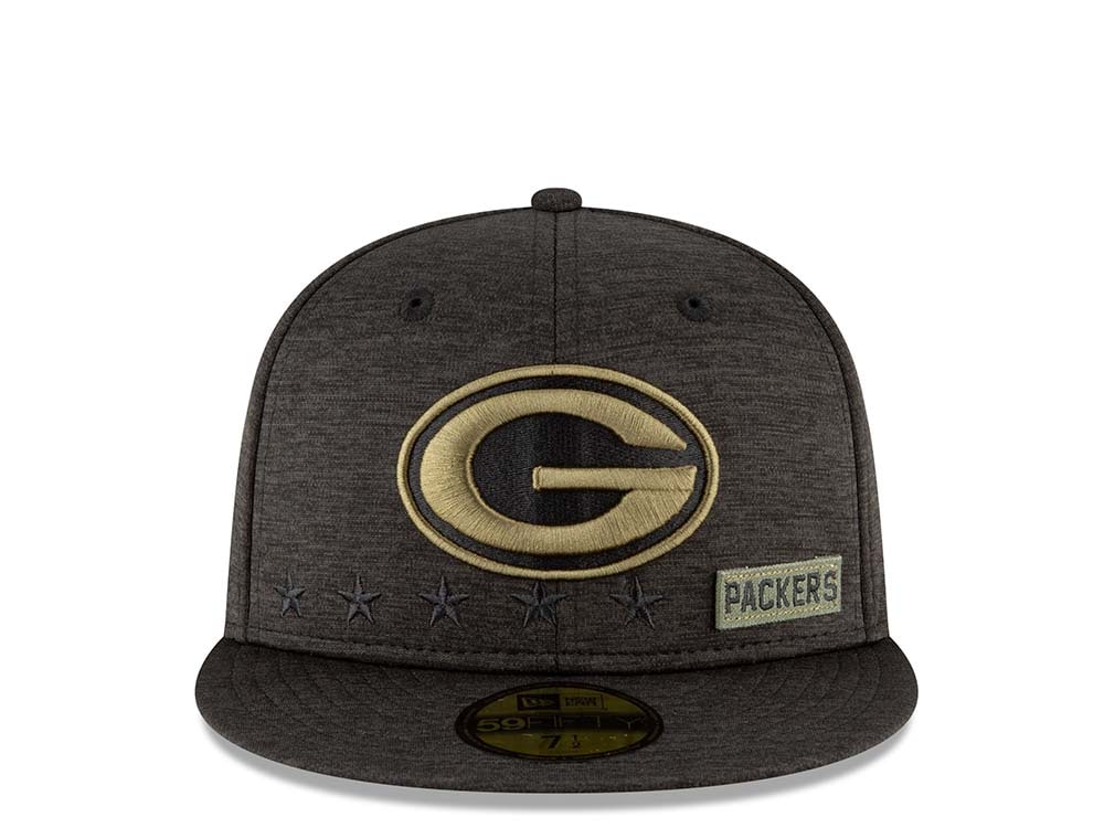 New Era Green Bay Packers Salute to Service 2020 Fitted 59Fifty Cap