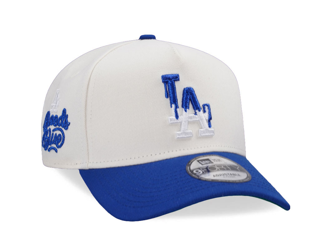 New Era Los Angeles Dodgers Bleed Blue Chrome Two Tone Edition 9Forty A Frame Snapback Cap