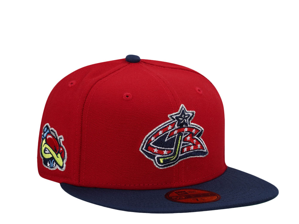 New Era Columbus Blue Jackets Throwback Prime Two Tone Edition 59Fifty Fitted Cap
