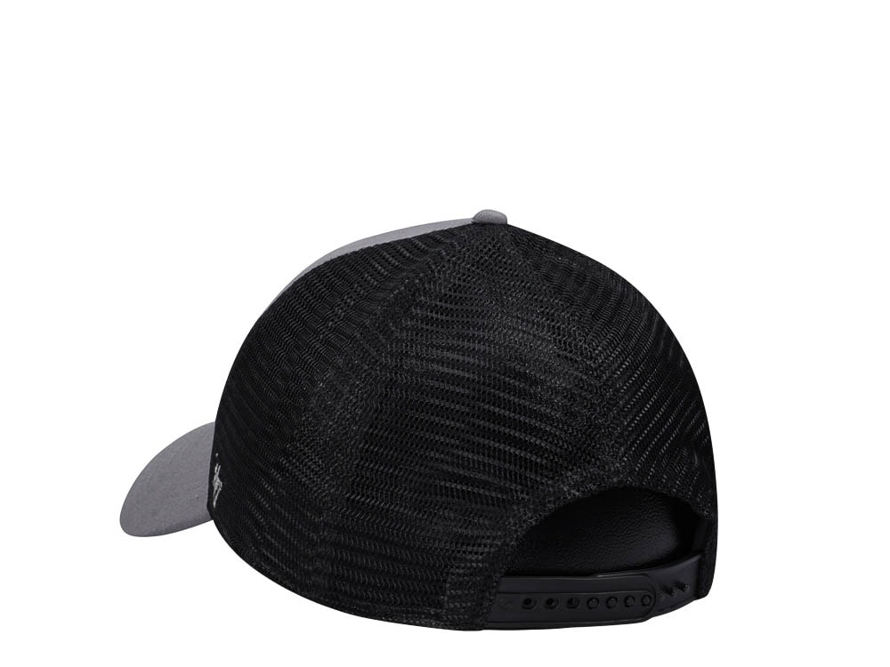 47Brand Los Angeles Dodgers Dark Gray Ballpark Mesh MVP Trucker Snapback Cap