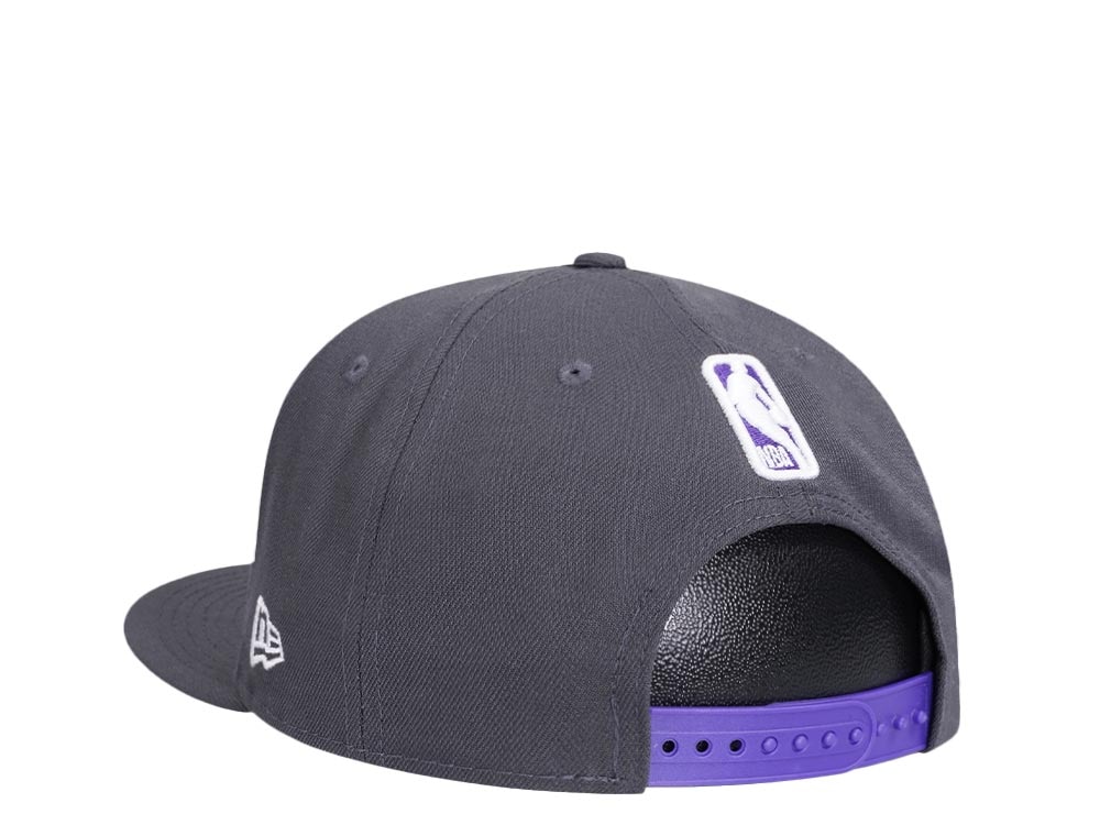 New Era Sacramento Kings Gray Purple Detail Edition 9Fifty Snapback Cap