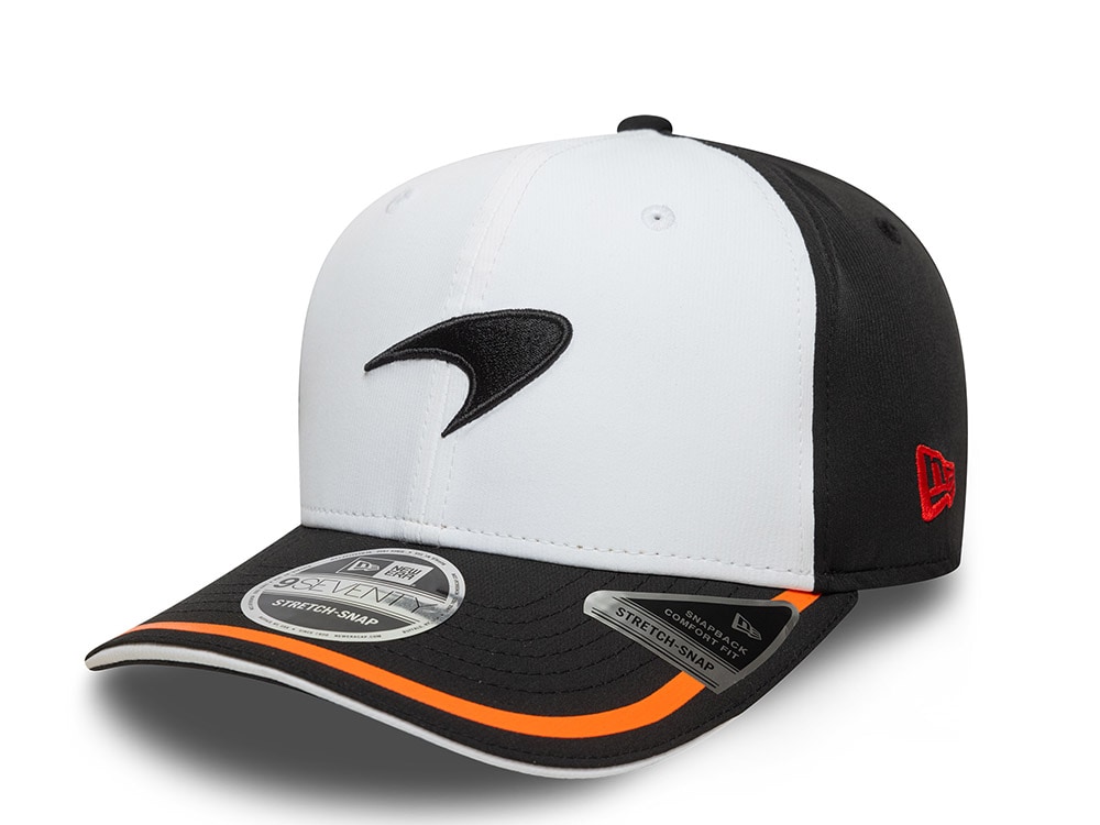 New Era McLaren Racing White Recycled Retro Edition 9Seventy Snapback Cap
