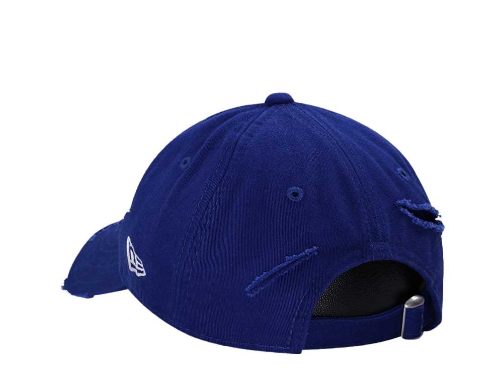 New Era Los Angeles Dodgers Dark Royal Washed Distress 9Twenty Strapback Cap