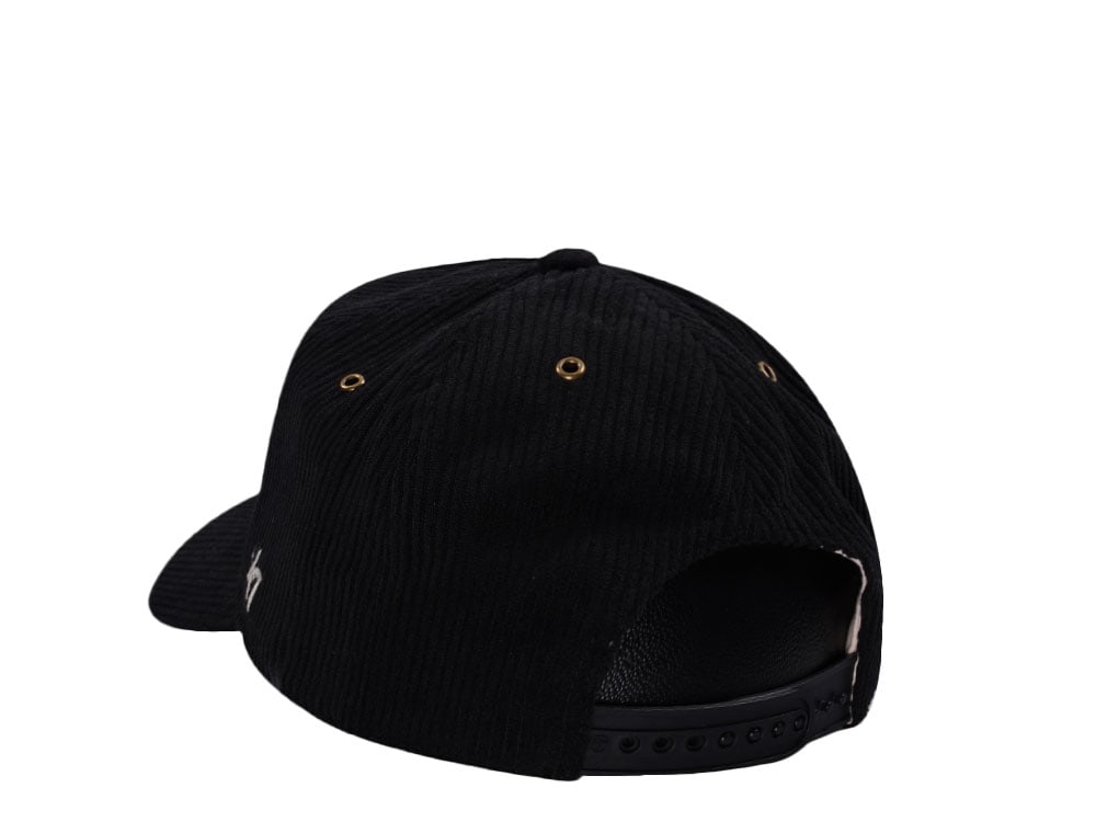 47Brand Chicago White Sox Black Pitchout Cord Edition Snapback Cap