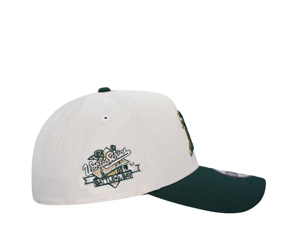 New Era Oakland Athletics World Series 1985 Chrome Two Tone Edition 9Forty A Frame Snapback Cap