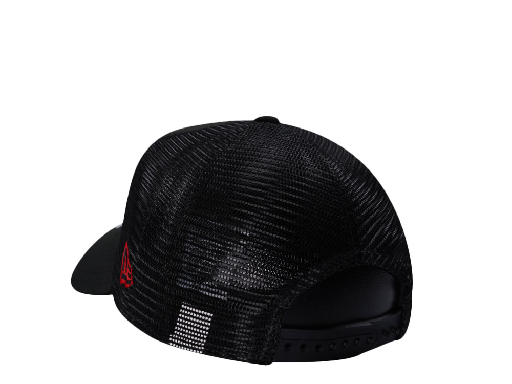 New Era Detroit Tigers Black And Red Edition 9Forty A Frame Trucker Snapback Cap
