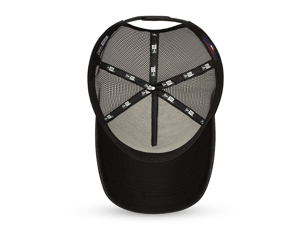 New Era Los Angeles Dodgers Black Graphite A Frame Trucker Snapback Cap