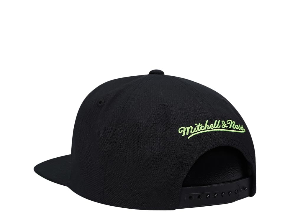 Mitchell & Ness Houston Rockets Slime Drip Hardwood Classic Snapback Cap