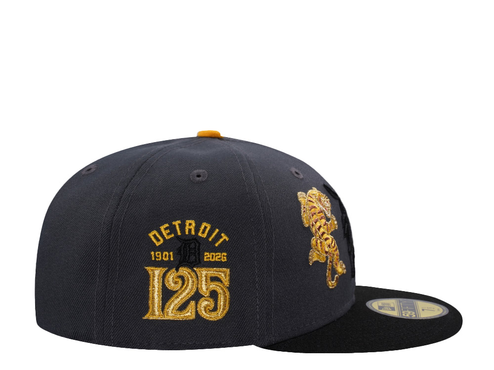 New Era Detroit Tigers 125th Anniversary Tiger Gray Two Tone Edition 59Fifty Fitted Cap