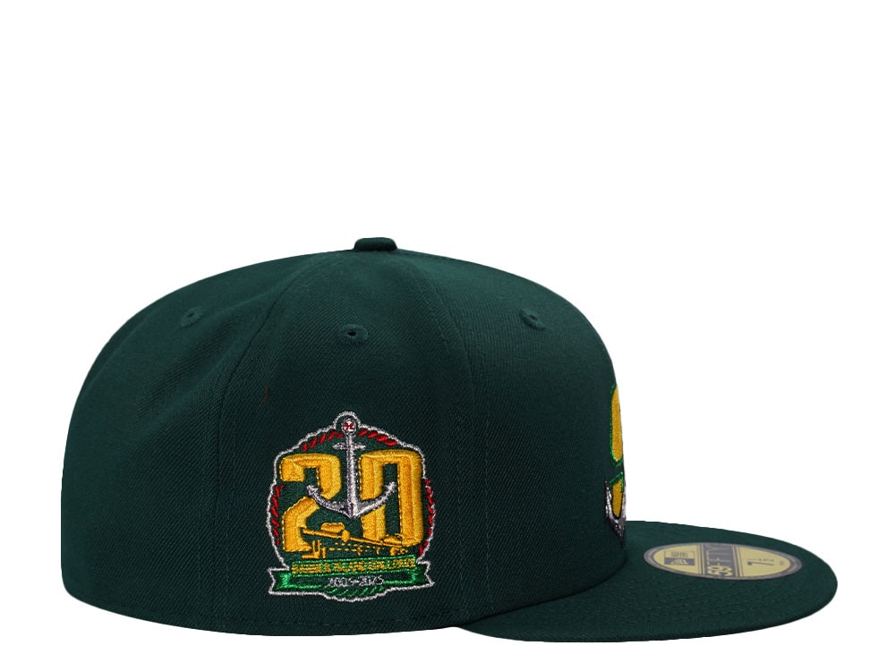 New Era Stockton Ports 20th Anniversary Green Prime Edition 59Fifty Fitted Cap
