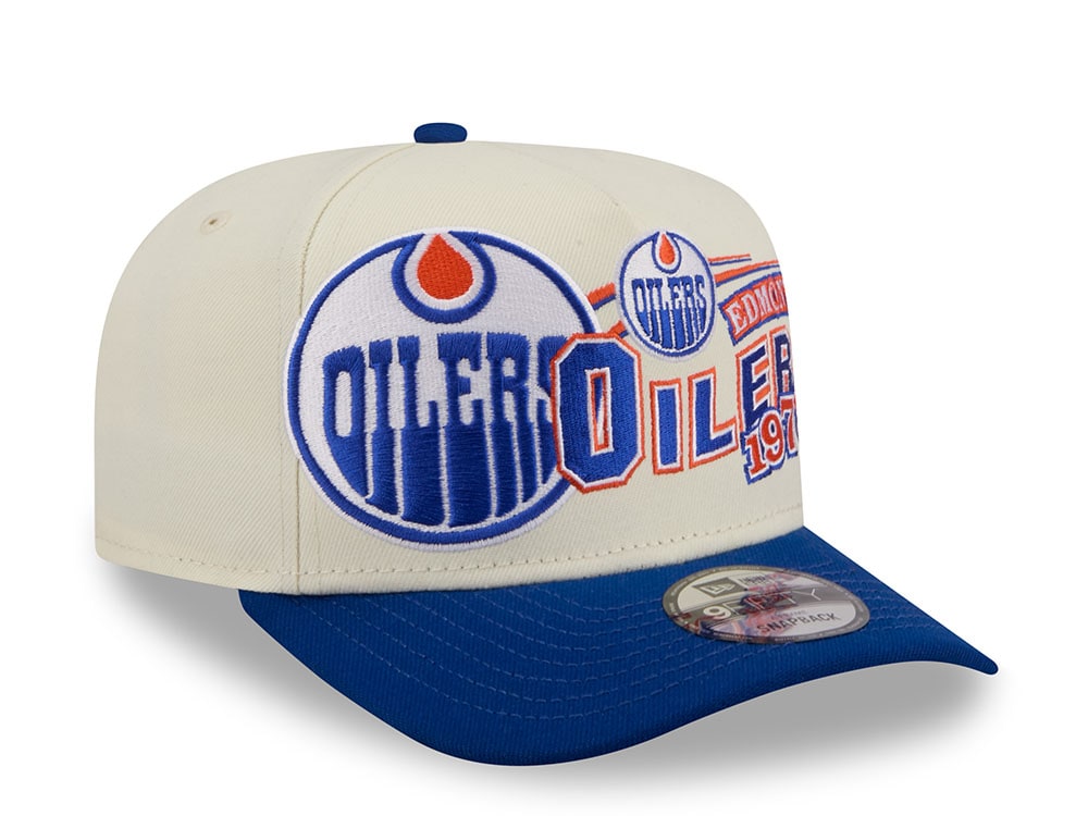New Era Edmonton Oilers Classic Logo Two Tone Edition 9Fifty A Frame Snapback Cap