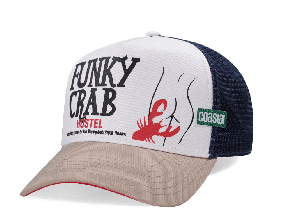 Djinns Funky Crab Hostel Coastal Trucker Snapback Cap