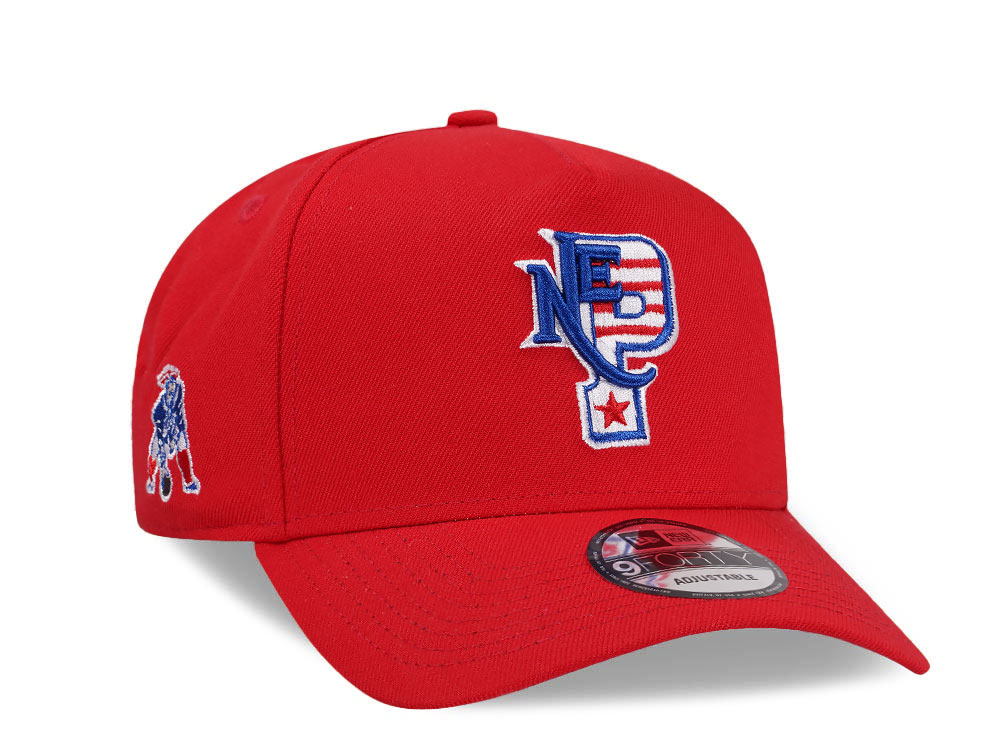 New Era New England Patriots City Originals Red 9Forty A Frame Snapback Cap