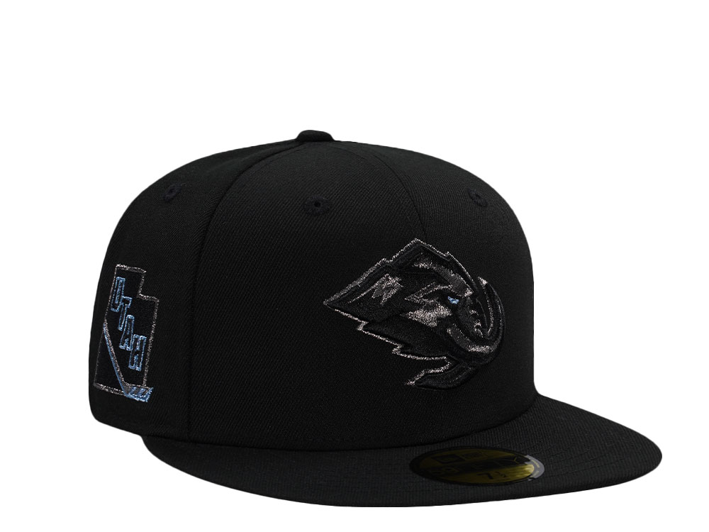 New Era Utah Mammoth Black on Black Prime Edition 59Fifty Fitted Cap