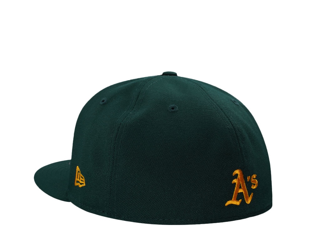 New Era Oakland Athletics Rickey Henderson Field Dark Green Flames Edition 59Fifty Fitted Cap