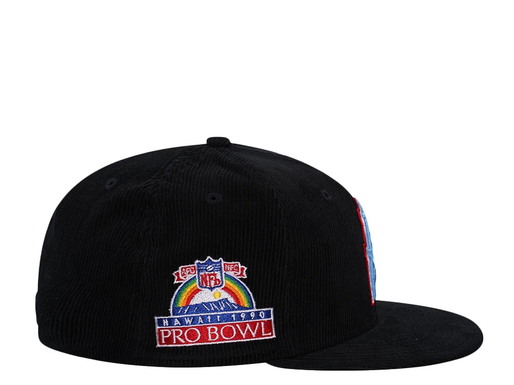 New Era Houston Oilers Pro Bowl 1990 Black Corduroy Edition 59Fifty Fitted Cap