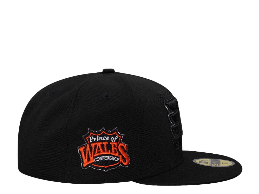 New Era Philadelphia Flyers Liquid Titanium Blackout Prime Edition 59Fifty Fitted Cap