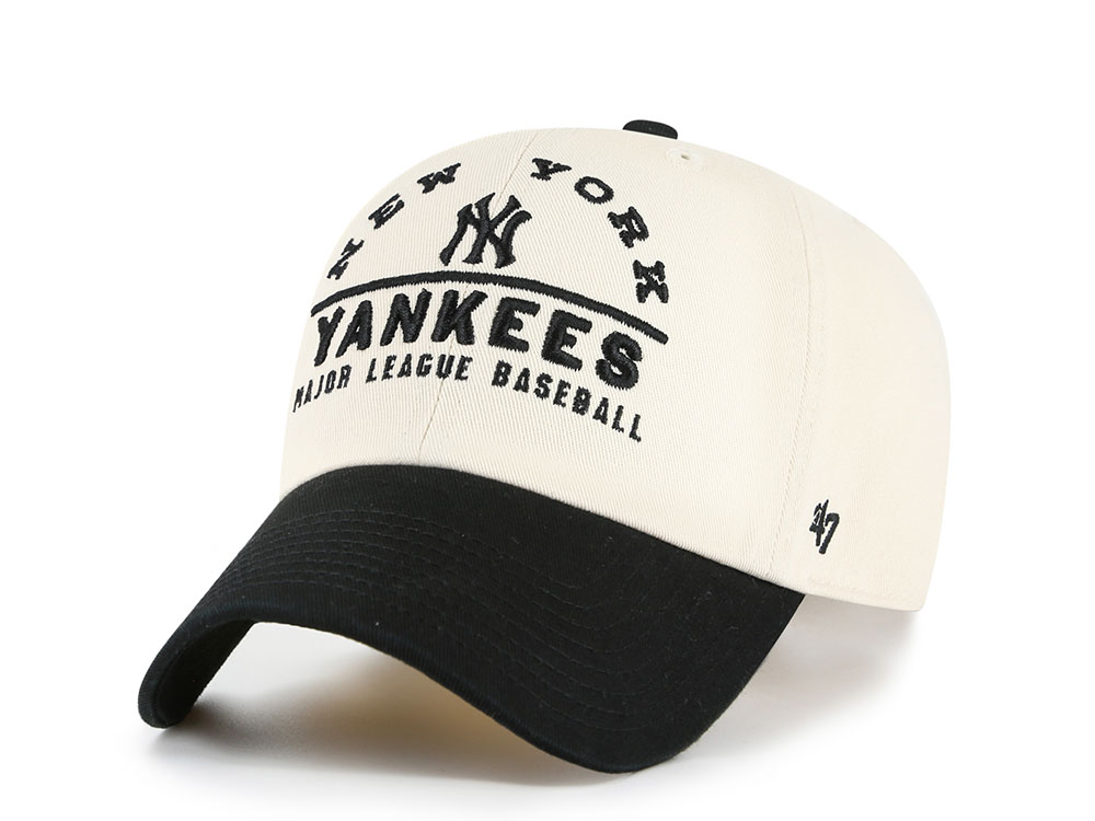 47 Brand New York Yankees Natural Clean Up Strapback Cap