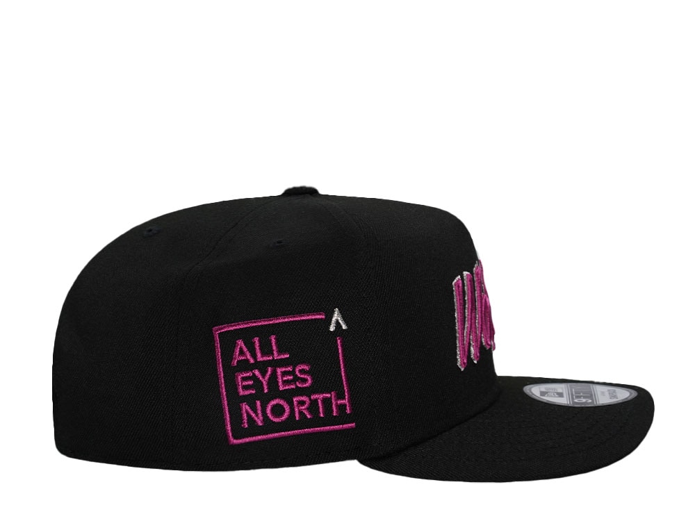 New Era Minnesota Timberwolves Black Metallic Edition A Frame 9Fifty Snapback Cap