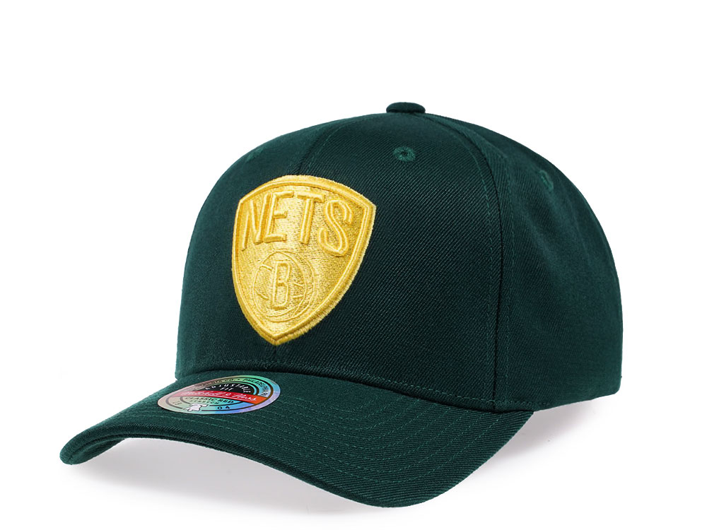 Mitchell & Ness Brooklyn Nets Green Lime Red Line Flex Snapback Cap