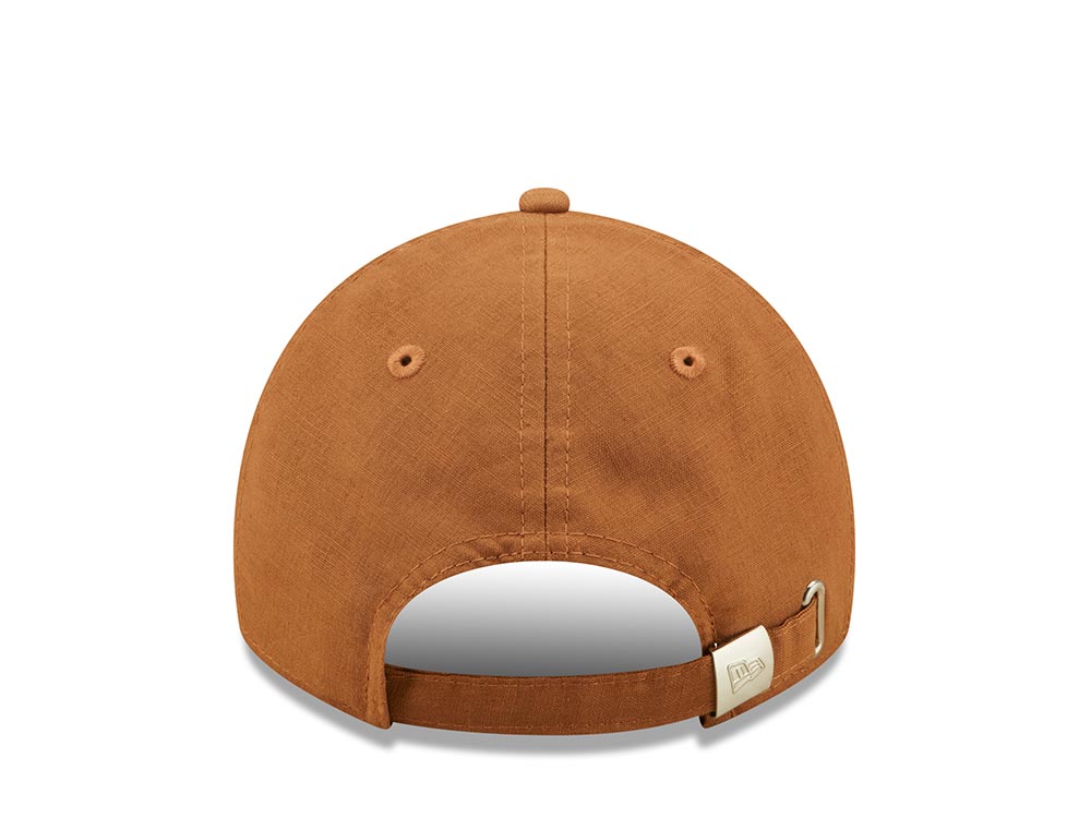New Era Linen Brown 9Twenty Strapback Cap