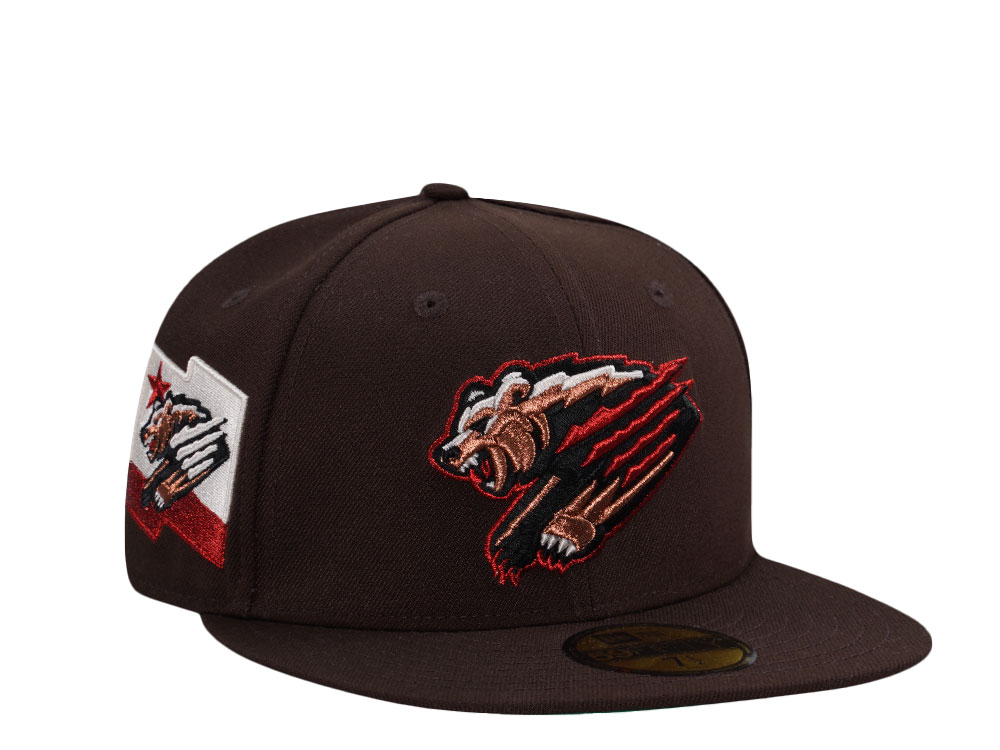 New Era Fresno Grizzlies Burnt Wood Metallic Prime Edition 59Fifty Fitted Cap