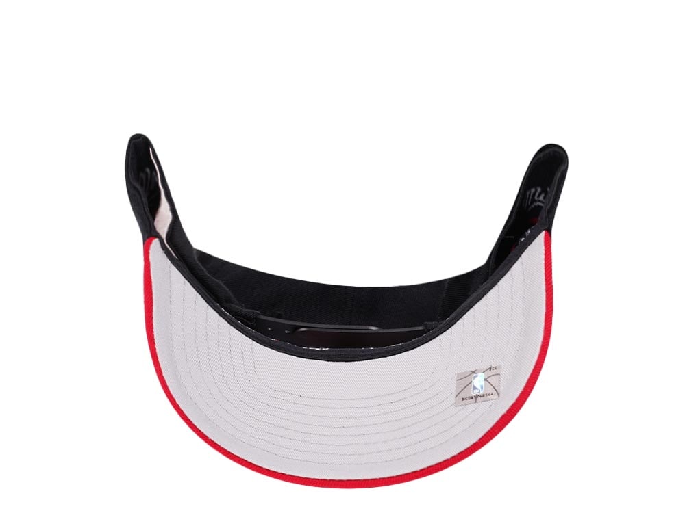 Mitchell & Ness Toronto Raptors Team Two Tone Red Line Solid Flex Snapback Cap