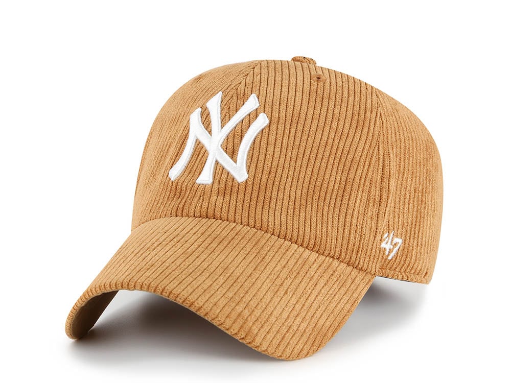 47 Brand New York Yankees Corduroy Brown Edition Clean Up Strapback Cap